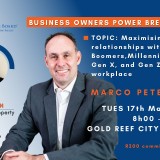 Business Owners Power Breakfast - Maximizing your relationship with a multigenerational workforce.