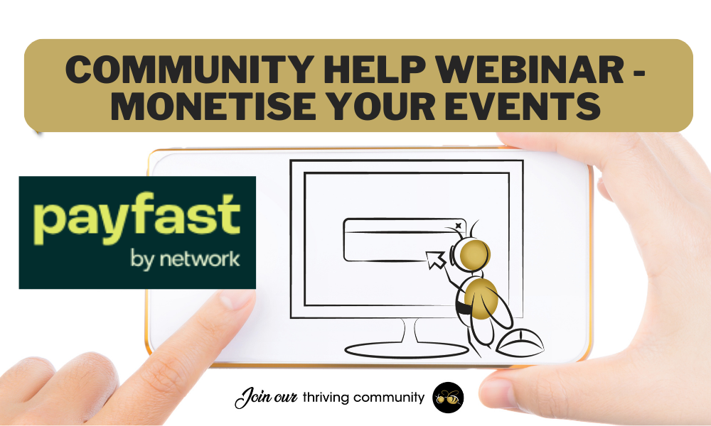 WeBuzz Community Help Webinar - Monetise your Events