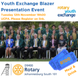 Youth Exchange Blazer Presentation Event