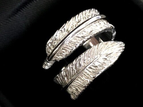 Silver Feather Ring